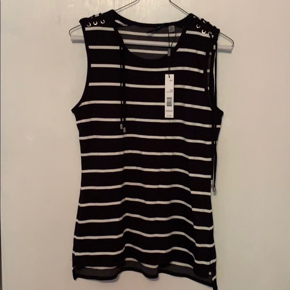 Black and White Striped Shirt